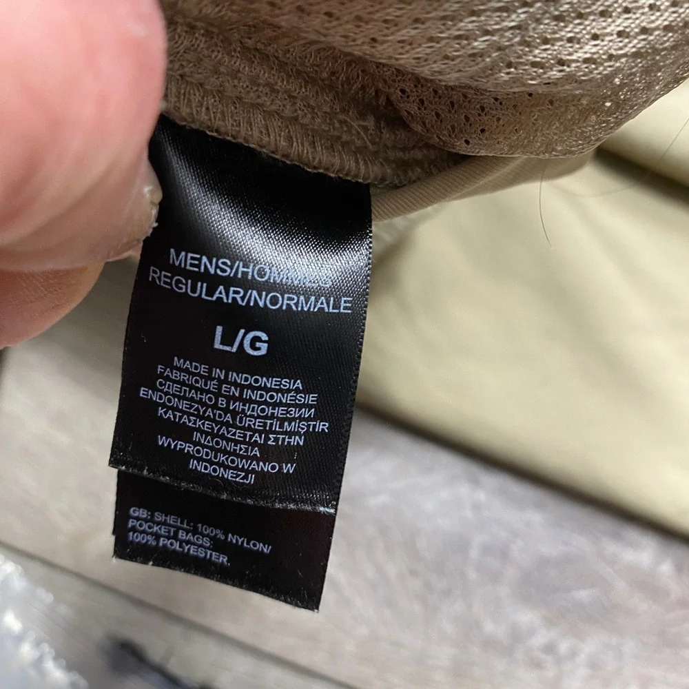 The North Face Convertible Pants Mens L Tan Khaki Zip Off Hiking Trail Outdoor